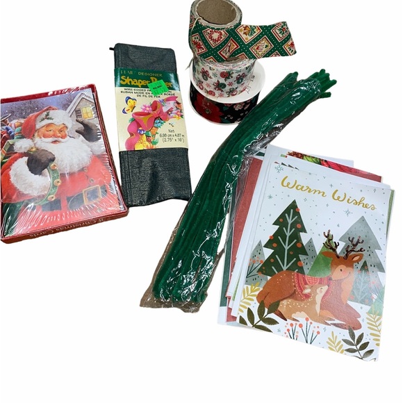 Christmas ribbon, cards bundle - Picture 1 of 2